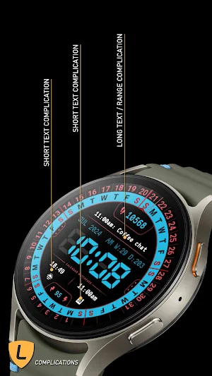 Digital Calendar Watch 095 Screenshot 3
