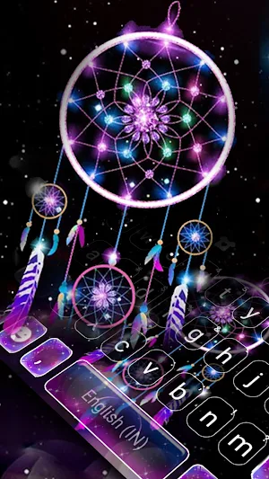 Glow Dreamcatcher Keyboard Background Screenshot 0