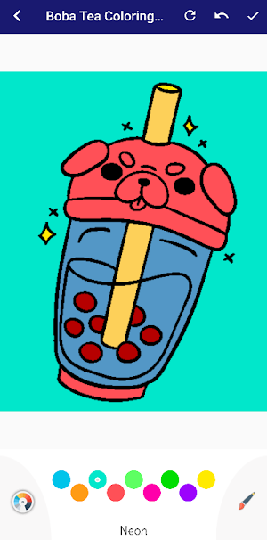 Boba Tea Coloring Book Screenshot 0