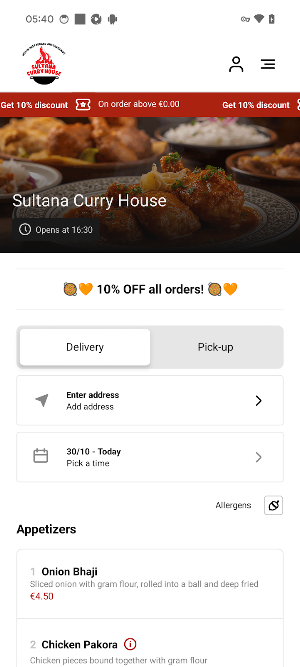 Sultana Curry House Screenshot 0