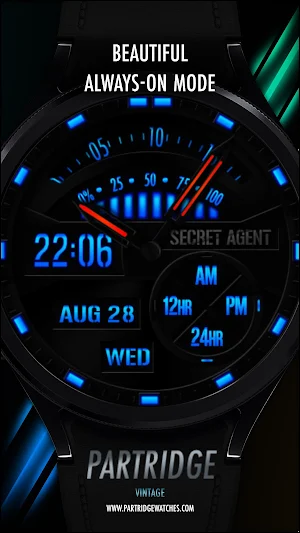 Secret Agent Watch Face V27 Screenshot 1