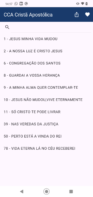 Hinário CCA Screenshot 2