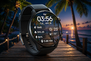 Ocean Paradise Watch Face Screenshot 0