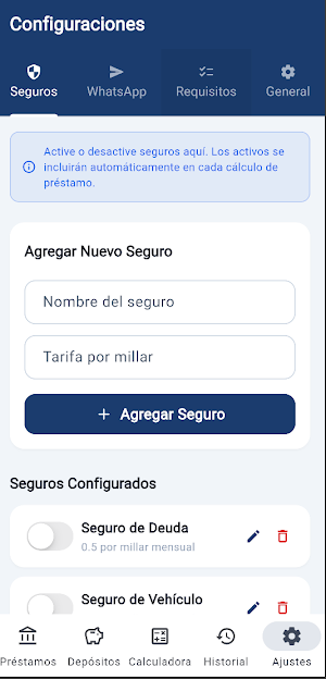 Calculadora de Cuotas Screenshot 2