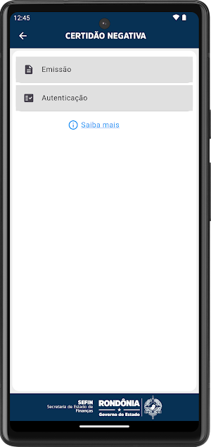 Sefin App Screenshot 1