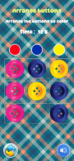 Arrange Clothes Buttons Screenshot 0