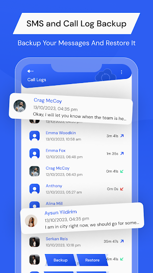 SMS & Call Logs Backup Restore Screenshot 3