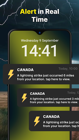 Lightning Radar Tracker On Map Screenshot 2