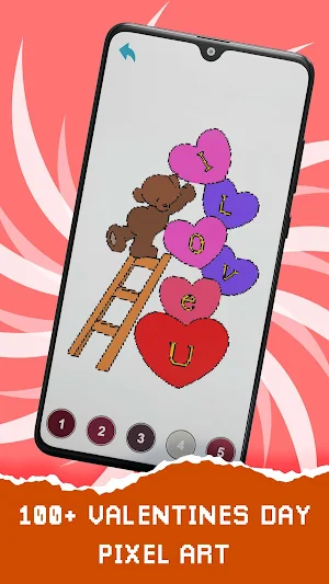 Valentine Love Pixel Art Color Screenshot 0