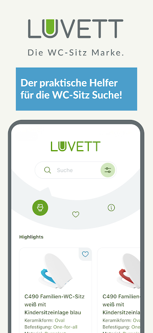 Luvett WC-Sitz Finder Screenshot 0
