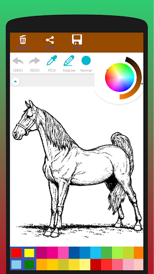 Horse Lovers Coloring Book Screenshot 2