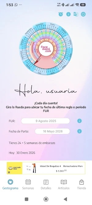 Nuevo Gestograma de Embarazo Screenshot 1