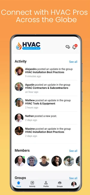 HVAC Community Screenshot 3