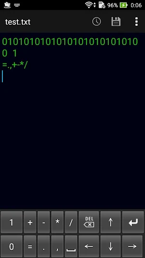 Binary Numeric Keypad Screenshot 0