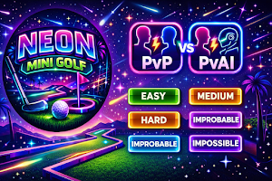 Neon Mini Golf Offline No Wifi Screenshot 0