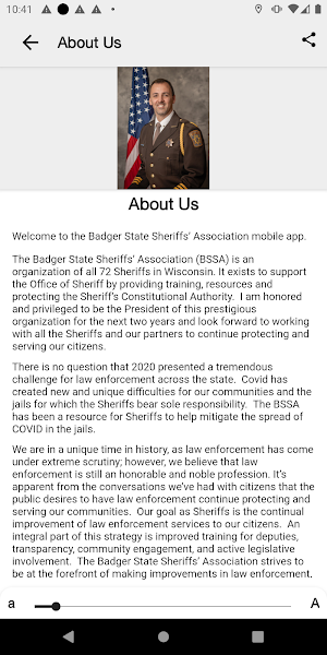 Badger State Sheriffs' Assoc. Screenshot 1