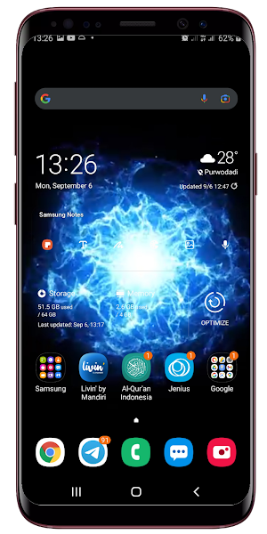 Plasma Ball Live Wallpaper Screenshot 2