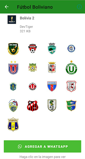 Stickers de Fútbol Boliviano Screenshot 1