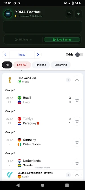 YOMA Football - Live Sports Screenshot 2