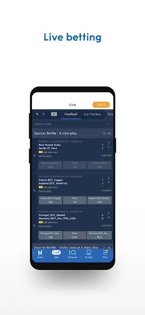 NordicBet Sports Betting Screenshot 1
