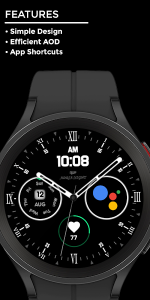 Adria Night - watch face Screenshot 1