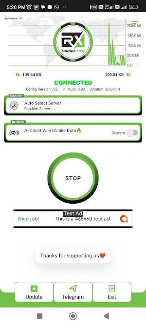 RX TUNNEL LITE Screenshot 0