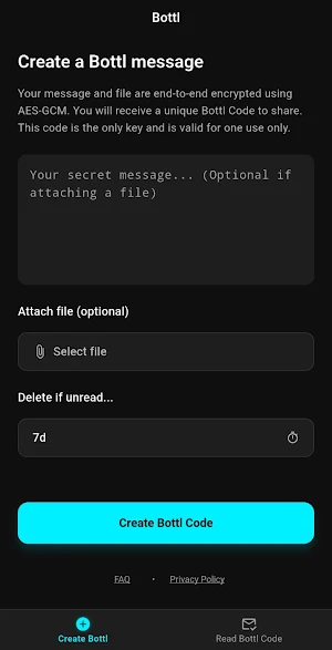 Bottl – Secure Messages Screenshot 2