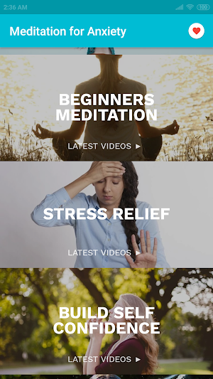Anxiety Meditation App Screenshot 2