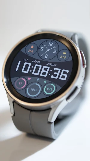 Blue Color Layer For Wear OS Screenshot 2