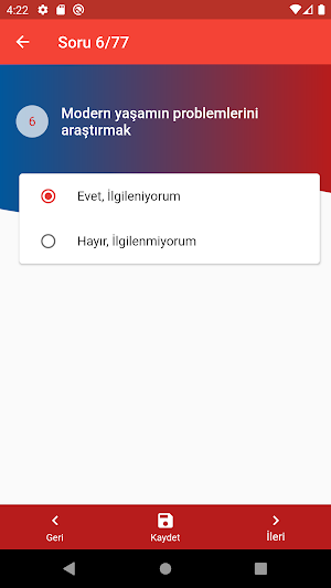 Meslek Grubu Testi (2021) Screenshot 1