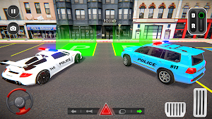 Police Prado: Car Parking 3D Screenshot 1
