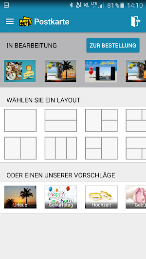 Postkarte - Fotos gestalten & per Post versenden Screenshot 0