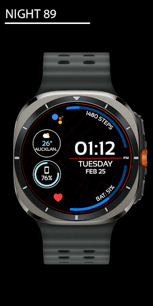 Night 89 - watch face Screenshot 0