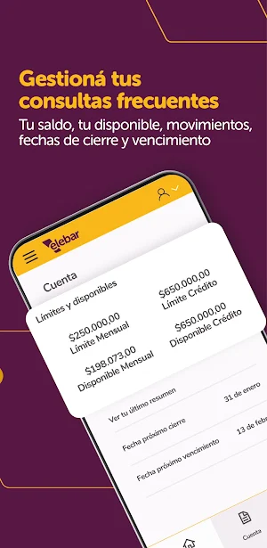 Elebar: Online Banking Screenshot 2