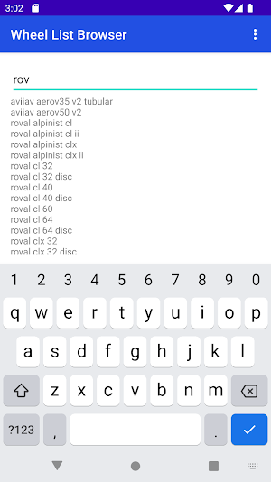 Wheel List Browser Screenshot 1