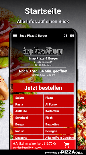 Snap Pizza - Burger Oldenburg Screenshot 1