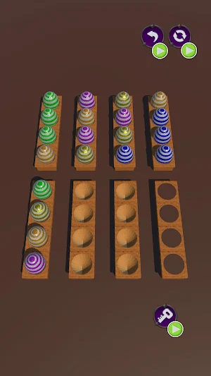 Colorful Eggs Sort Puzzle Game Screenshot 1