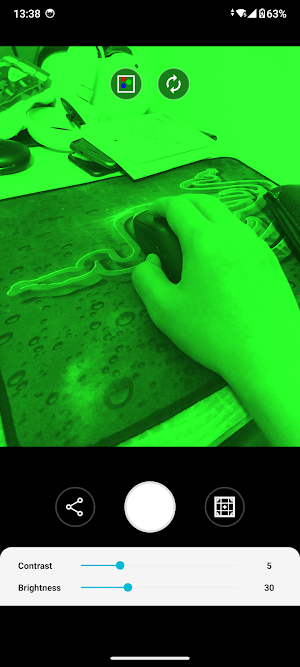 Night vision style camera Screenshot 3
