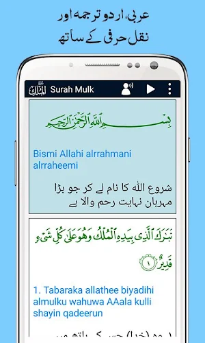 Surah Mulk + Urdu Tarjuma, MP3 Screenshot 1