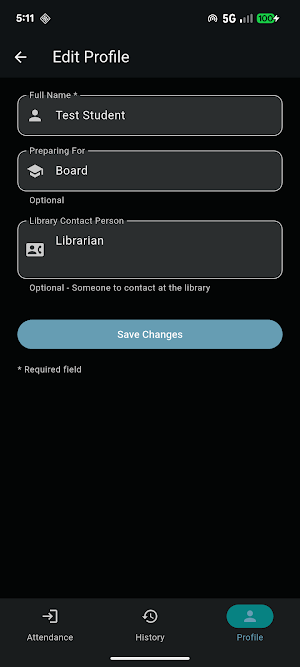 Ummeed Library - Student Screenshot 3