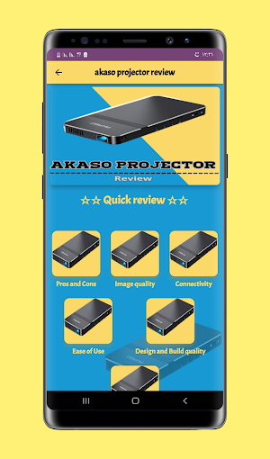 Akaso projector review Screenshot 0