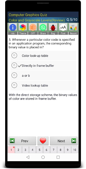 Computer_Graphics Quiz Screenshot 2