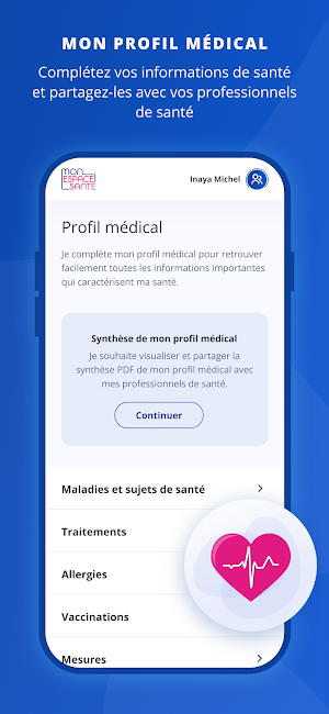 Mon espace santé Screenshot 2