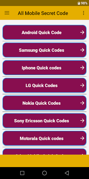 Guide for All Mobile Dial Code Screenshot 0