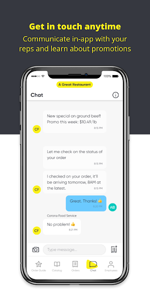 Corona Food Service Screenshot 3