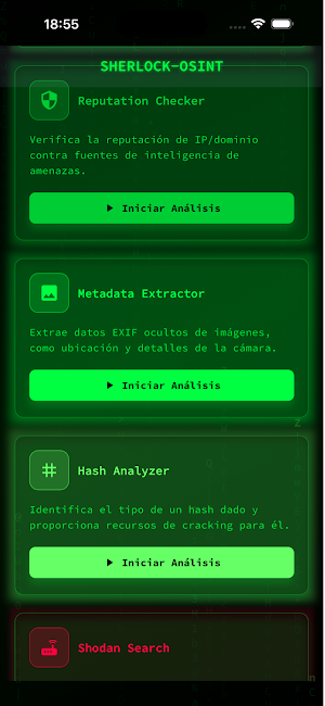 Sherlockk-OSINT Screenshot 2