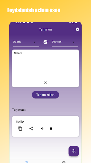 Nemischa-O'zbekcha tarjimon Screenshot 1