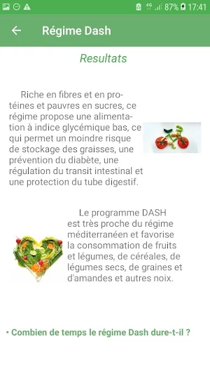 Régime Dash 2020 Menus et Recettes Minceur Gratuit Screenshot 1