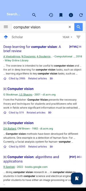 GScholar App Screenshot 2