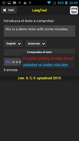 LangTool Screenshot 2